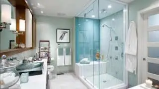 Bad Boys by Inner Circle playing in a empty bathroom but the bass is a bit too loud