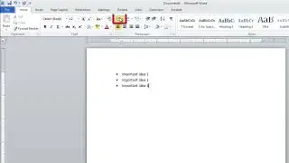 Insert and Edit Bullets in Word