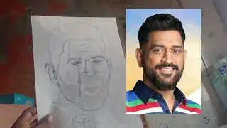Ms dhoni sir ka sketch ❤️&zwj;🩹🥰
