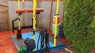 Awesome Backyard Gym Set-up and Weightlifting Platform DIY