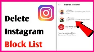 How To Delete Instagram Block List Without Unblock