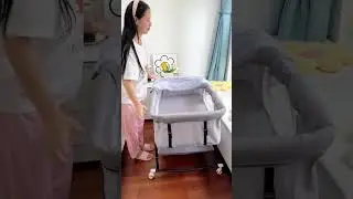 Portable Foldable Baby Crib for Safe and Comfortable Sleep Anywhere#babysleep #babycare #shorts