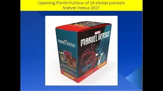 Opening Panini Full box of 24 sticker packets - Marvel Versus 2021