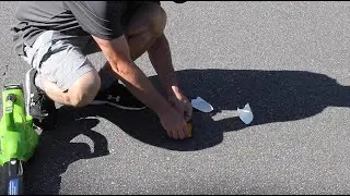 How To: Peel-N-Stick Yellow Reflective Road Marker