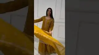 Party wear sharara suit 💖💝#beautiful 👌🏻#grace💞#viral🚀 #trending 💛#nice🤩#ethenicwear 😍✨