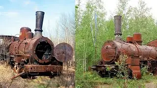 Old Steam Engines Abandoned in the Wild - These Video Are Haunting