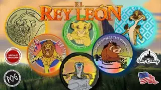 COLECCI&Oacute;N COMPLETA POGS EL REY LEON 1995 U.S.A