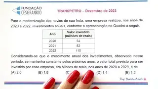 CESGRANRIO - Para CEF e CNU - Progressão aritmética - TRANSPETRO 2023
