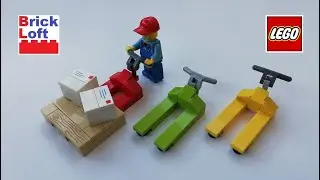Lego How To Build a Manual Pallet Truck Pump Truck