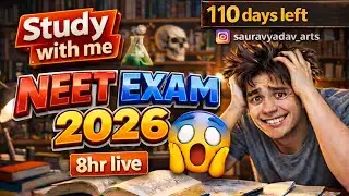 Study with me📚✏ LIVE! 110 days left for neet 2026 #livestreaming #youtube #neet #jee #2026
