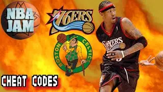 NBA Jam PS2 Gameplay - Boston Celtics @ Philadelphia 76ers (Cheat Codes)