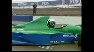 1992 January - Alex Zanardi test Jordan-Yamaha 191Y @ Silverstone