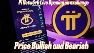 Pi Network Live Opening on exchange price bullish and bearish #pinetwork#news#cryptocurrency#bitcoin
