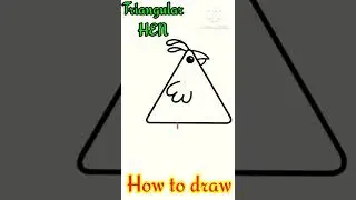 Draw with triangle hen using triangle#horts