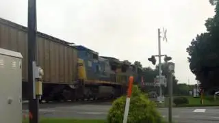 Spartans Awake! Spartan Cab 8-40C Leading CSX Grain SB Thru Four Oaks