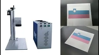 MOPA JPT laser source Color fiber laser marking machine on stainless steel