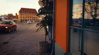 Sk&aelig;lsk&oslash;r, Denmark and Vestergade street during lockdown 16.01.2021