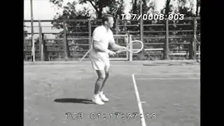 World #1 Tony Trabert Demonstrates His Tennis Strokes