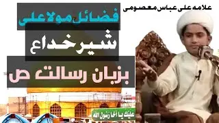 Fazail e mola Ali (as)/as Allama Ali Abbas Masoomi/majlis e aza 2025