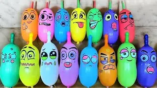 Making Slime With Transparent Balloons - Relaxing Sound - Satisfying Slime