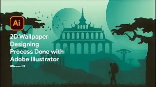 2D Wallpaper DesigningProcess Done with Adobe Illustrator