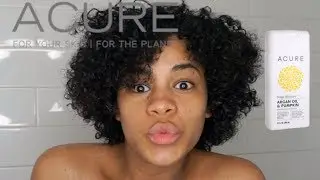 Acure Mega Moisture Shampoo + Conditioner Argan Oil & Pumpkin | +  PRODUCT DEMO