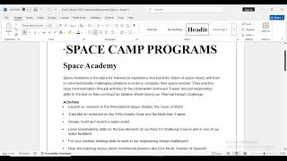 Exp22_Word_Ch02_CumulativeAssessment - Space | Exp22 Word Ch02 CumulativeAssessment - Space