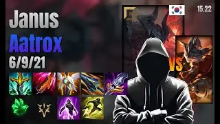 Janus Top Aatrox vs Rumble lol KR solo rank Full Game 15.22 | 야누스 아트록스 vs 럼블