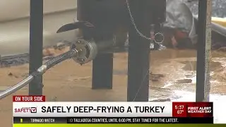 Safely deep-frying a turkey
