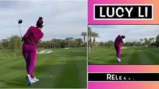 Lucy Li Slow Motion Swing / Sequence - Driver DTL & Iron FO