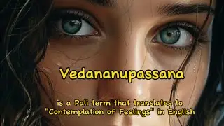 Vedananupassana is a Pali term that translates to 