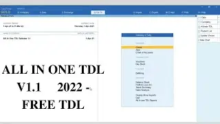 All in One TDL V1.1 | Tally Customization | Tally Module | Tally Prime| Free TDL | Free Tally Module