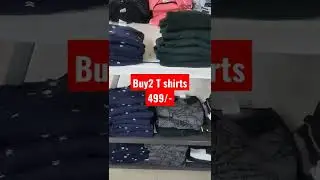 Deal of the day Vishal mega Mart t shirt 499/- me 2 t shirt