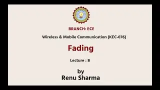 Wireless & Mobile Communication | Fading | AKTU Digital Education