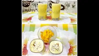 Mango Custard Shake-Yummy Drink #NaadanModern #lockdownrecipe #mangodrink #mangoshake