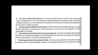 Transfer pricing