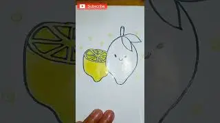 Let's coloring a lemon together #art #coloring #coloringandlearn