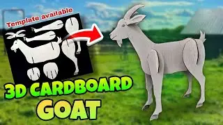 How to make a Goat with cardboard | Cutout Animals | Cardboard Animals