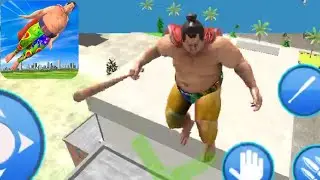 Sumo City Flying Hero - Gameplay (iOS)