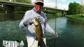Spring Smallmouth Fishing on the White River, Indiana. With Terry McWilliams
