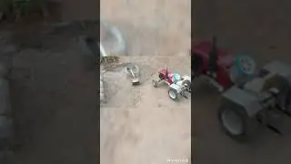 DIY tractor science project! tractor with water pump! @Saharan ideas