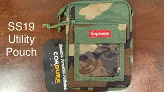 Обзор подсумка SUPREME SS19 Utility Pouch Woodland Camo Green (неделя 9)