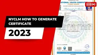 NATIONAL YOUTH COMPUTER LITERACY MISSION APPLY FOR CERTIFICATE GENERATE#NYCLM.2023
