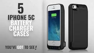 IPhone 5C Battery Charger Cases [2018 Best Sellers]: iPhone 5/5S/5C/SE Battery Case iPosible 4500mAh