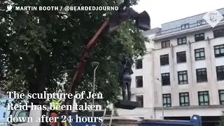 Bristol council removes sculpture of Black Lives Matter protester Jen Reid