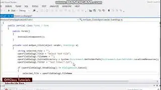 Visual C# - Adding Menus to Windows Forms Pt2