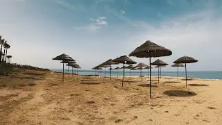 4K BEACH COAST Walk Chloraka PAPHOS, CYPRUS | Beautiful Day, Calm Sea | Travel, Adventure