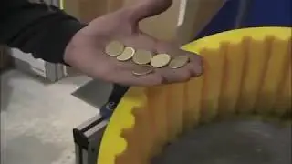 Centrifugal Disc Finisher   Polishing coin blanks