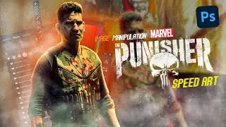 How I Turned  Punisher into Art | Marvel Speed Edit (Photoshop)&rdquo;