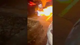370z shooting deep flames #viralvideo #370z #flame